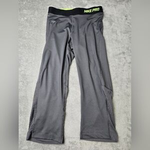 Nike Pants Womens Medium Gray Pro Hypercool Dri-FIT
